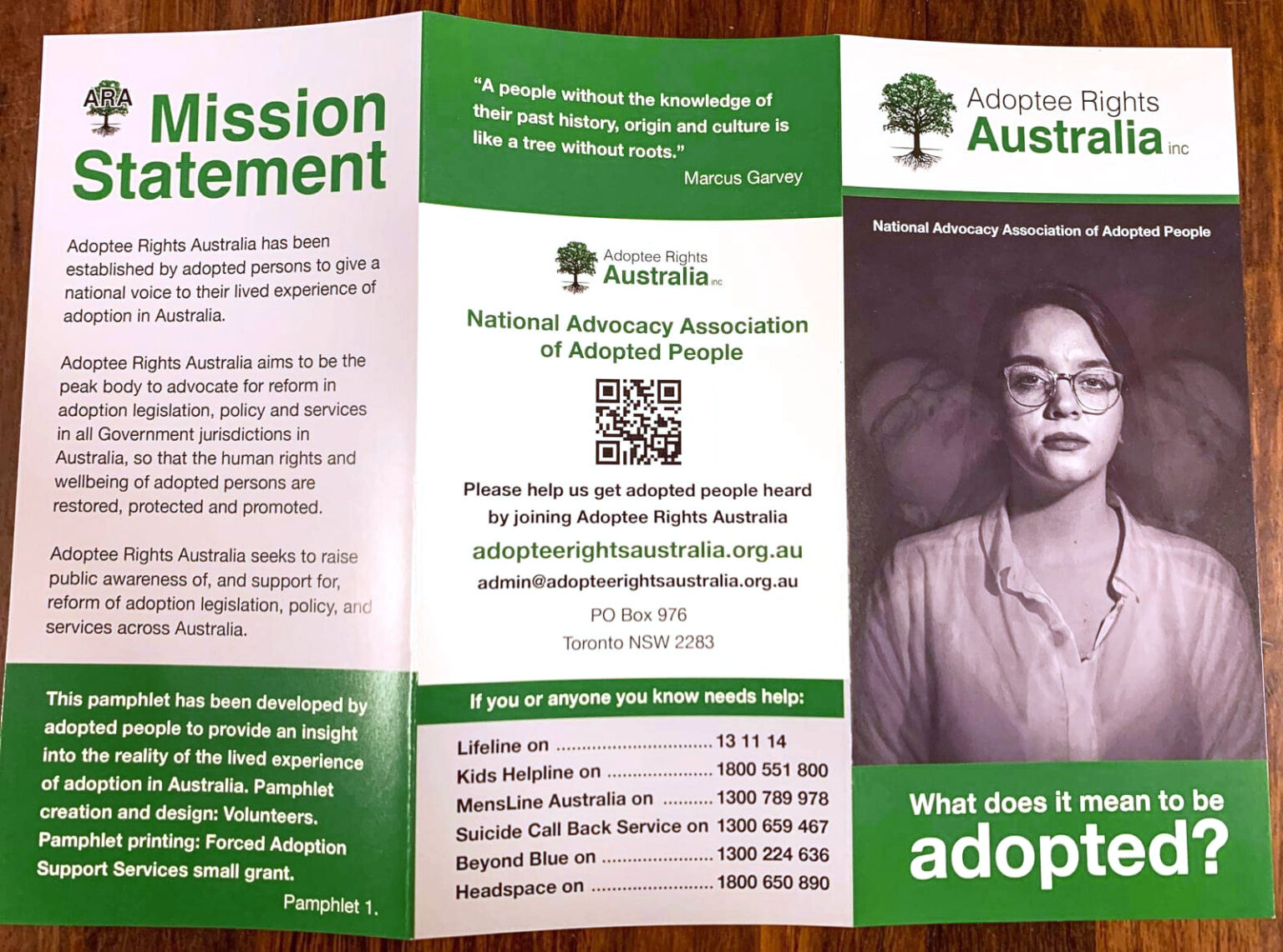 Adoptee Rights Australia - Brochures